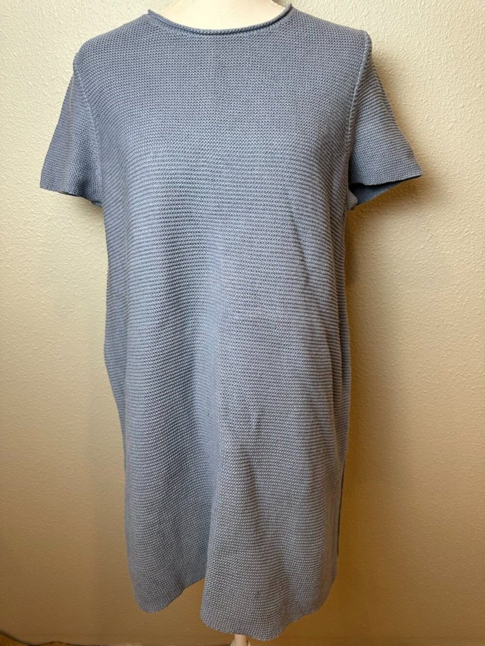 EILEEN FISHER | Organic Linen Cotton Corded Knit Tunic in Chambray